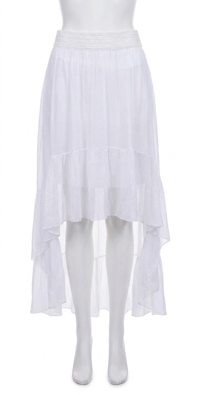 NEW GIGI MODA noemie maxi skirt in white